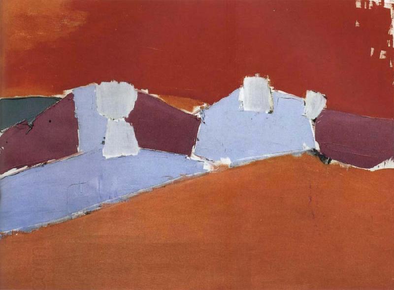 Nicolas de Stael Red Sky oil painting picture
